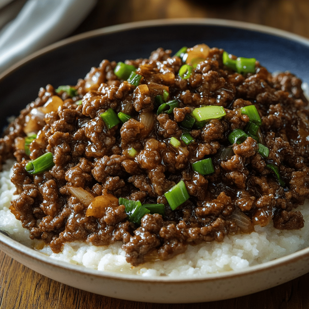 Mongolian Ground Beef Recipe