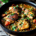 One Pot Chicken and Lentils