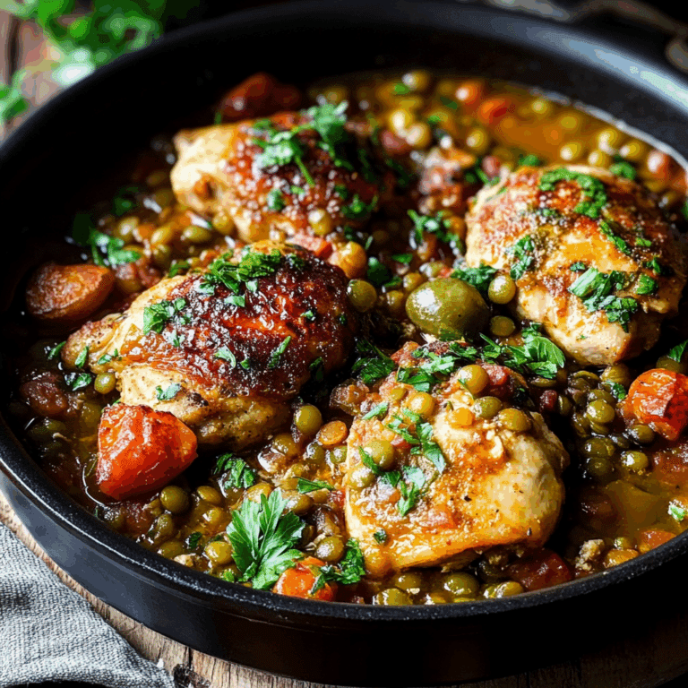 One Pot Chicken and Lentils