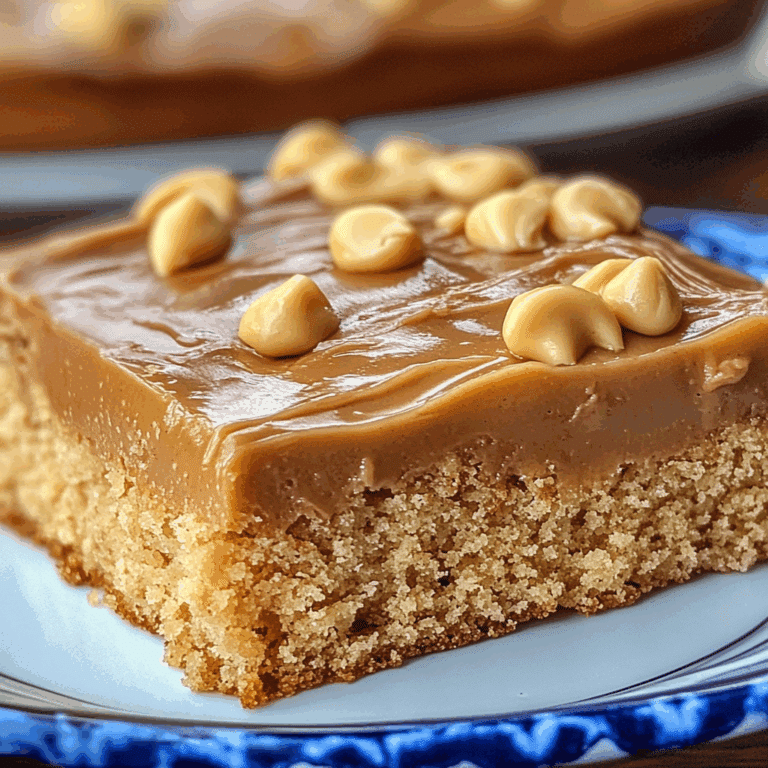 Peanut Butter Texas Sheet Cake