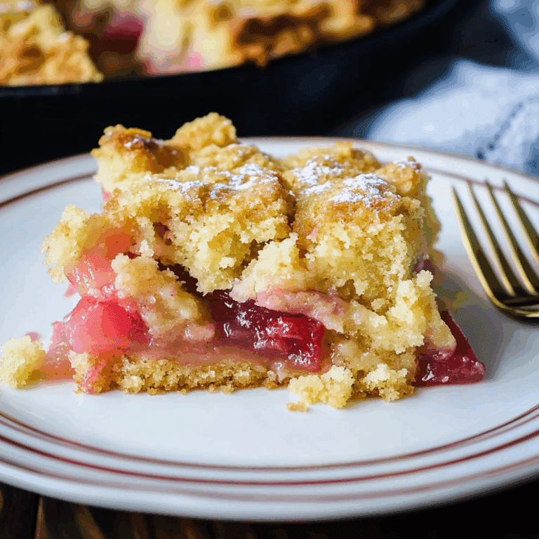 Rhubarb Dump Cake