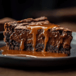 Rich Caramel Brownie Pie