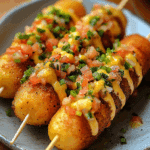 Seafood Nacho Corn Dogs