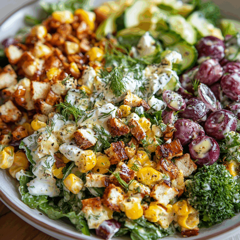 Summer Cobb Salad with Double Dill Ranch