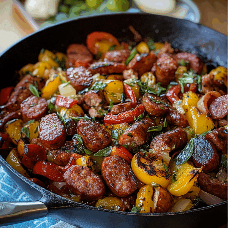 Summer Sausage Skillet with Andouille Sausage