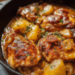 Apple Cider Smothered Chicken