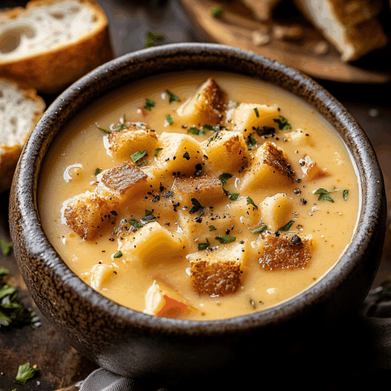Brie and Cheddar Apple Beer Soup