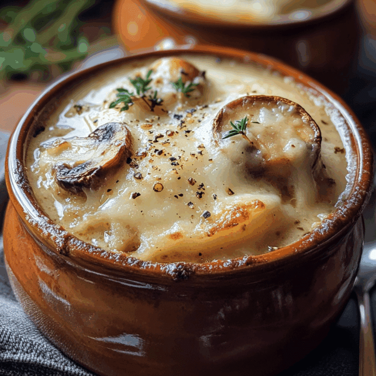 Creamy French Onion and Mushroom Soup