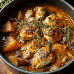 Crockpot Pumpkin Beer Braised Chicken