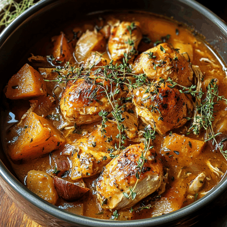 Crockpot Pumpkin Beer Braised Chicken