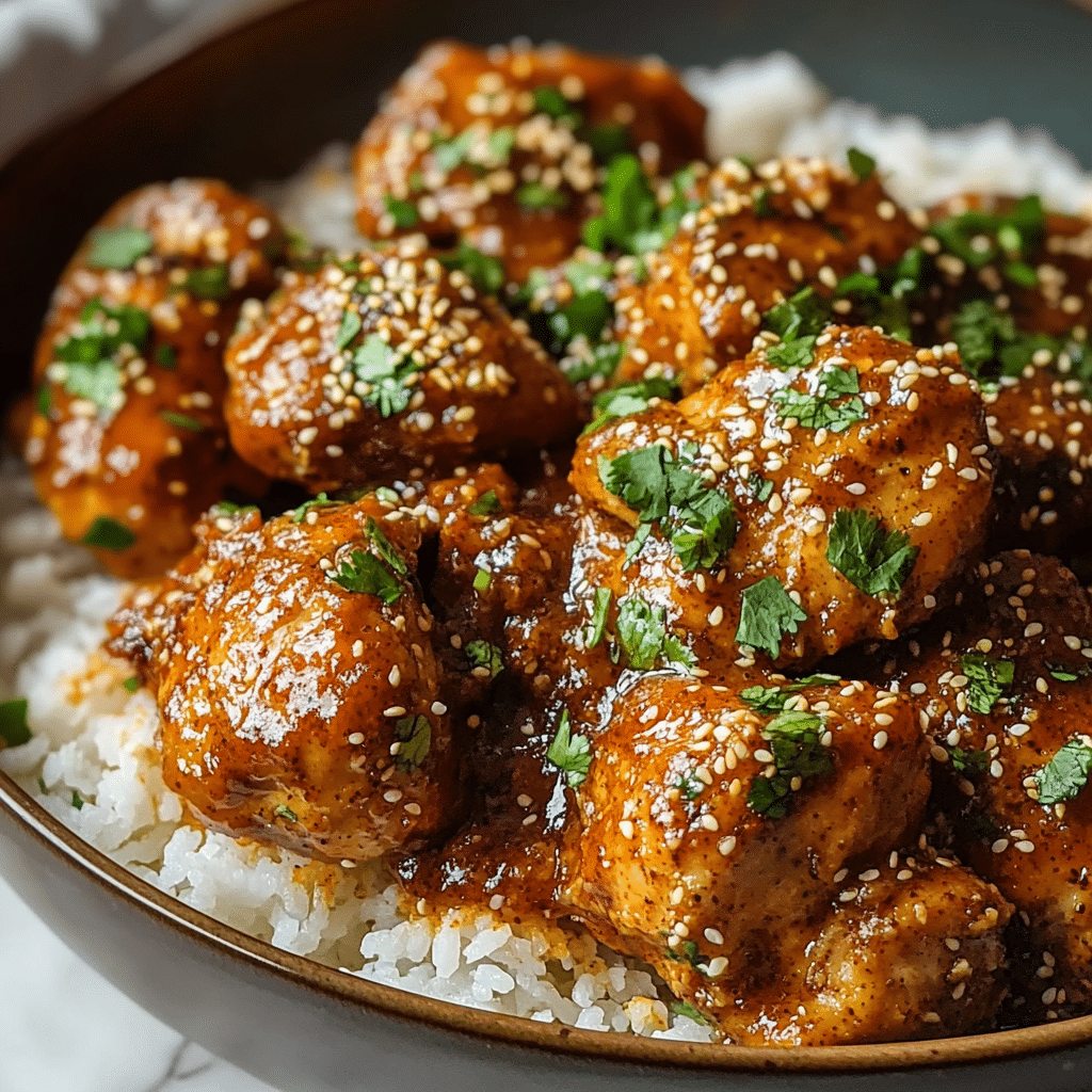 Easy Baked Spicy Sesame Butter Chicken