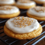 Frosted Soft Pumpkin Sugar Cookies