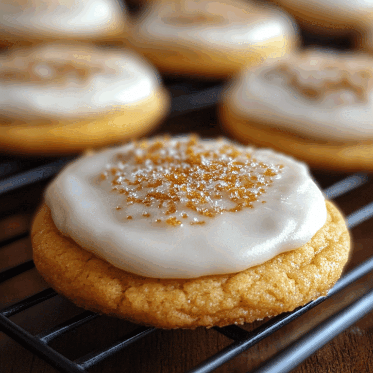 Frosted Soft Pumpkin Sugar Cookies