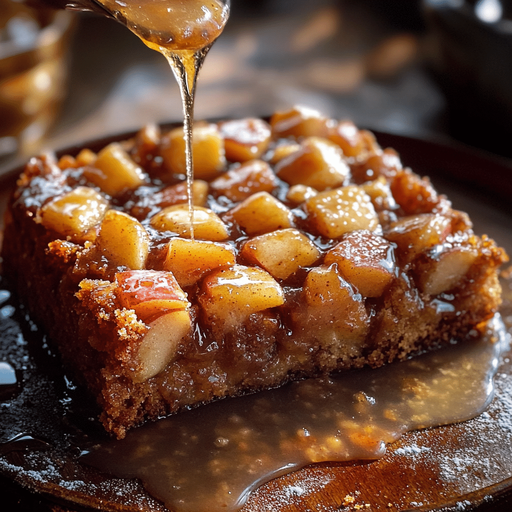 Glazed Honeycrisp Apple Fritter Cake