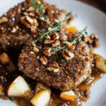 Pecan Crusted Pork Chops with Apple Chutney