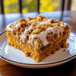 Pumpkin Coffee Cake with Crumb Topping