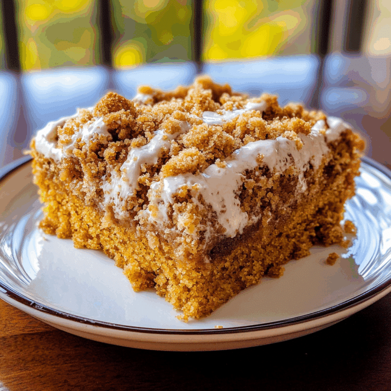 Pumpkin Coffee Cake with Crumb Topping