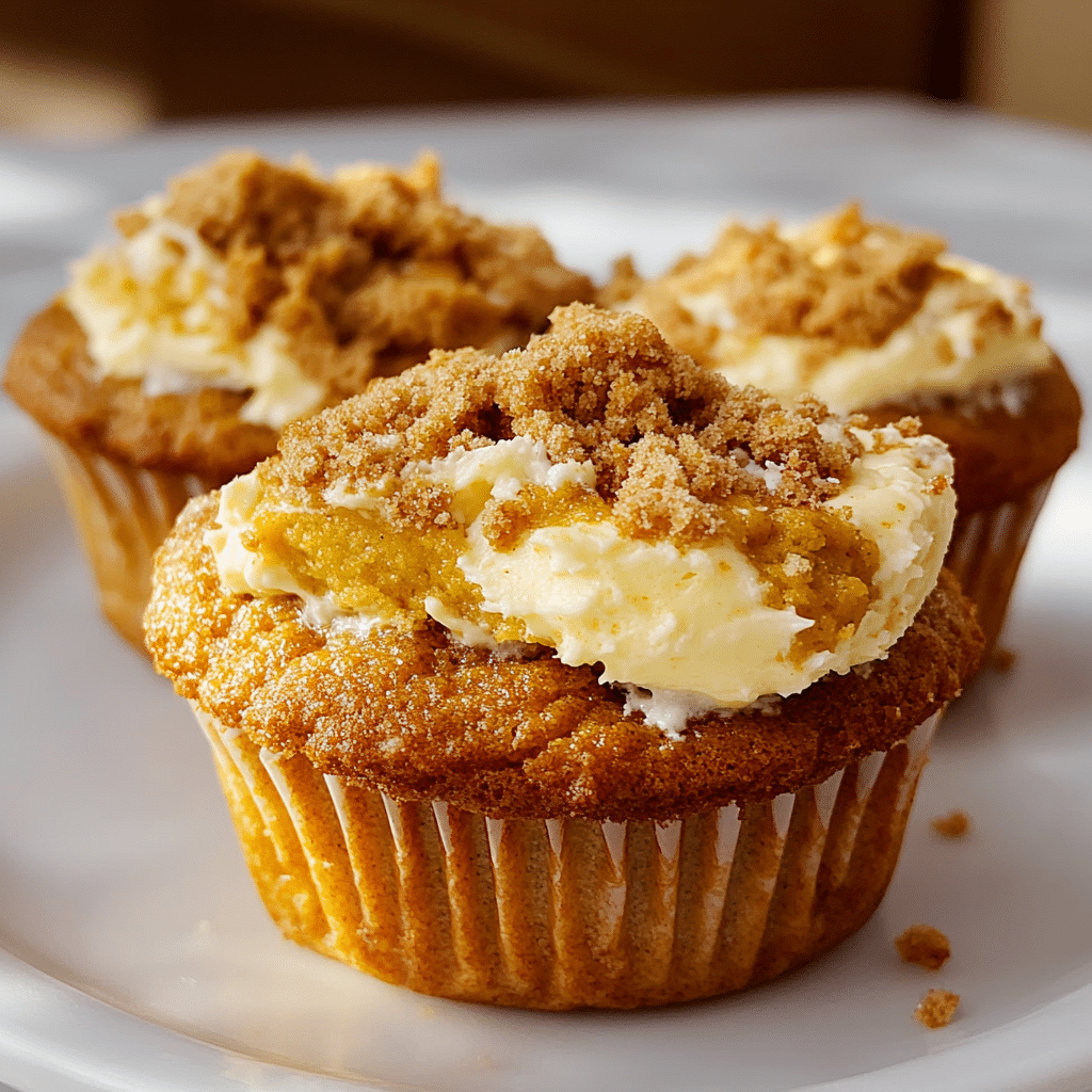Pumpkin Cream Cheese Muffins