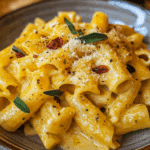 Sage Brown Butter Pumpkin Pasta Alfredo