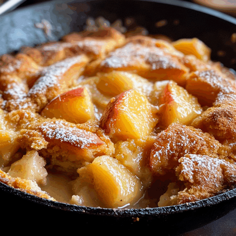Skillet Peach Cobbler Recipe