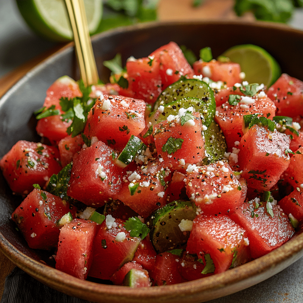 Spicy Watermelon Salad Recipe