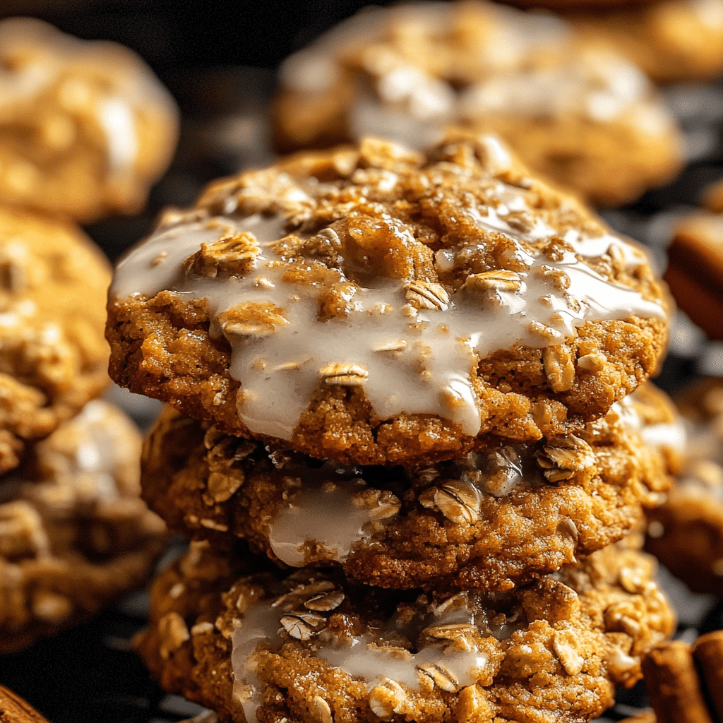 Vanilla Pumpkin Oatmeal Latte Cookies