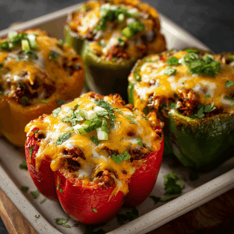 Cheesy Taco Stuffed Bell Peppers