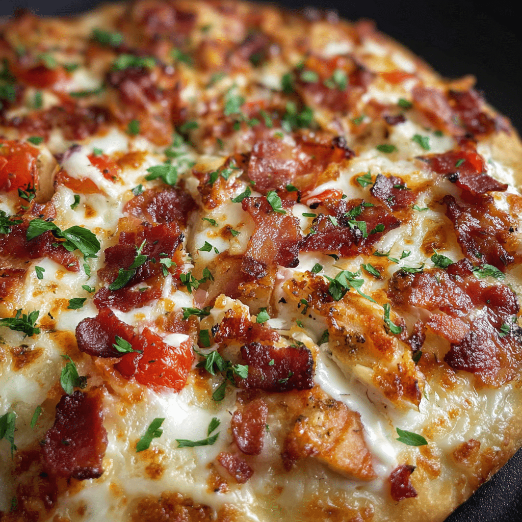 Chicken Bacon Ranch Pizza