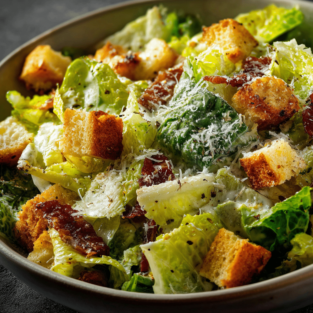 Classic Ceasar Salad with Homemade Dressing