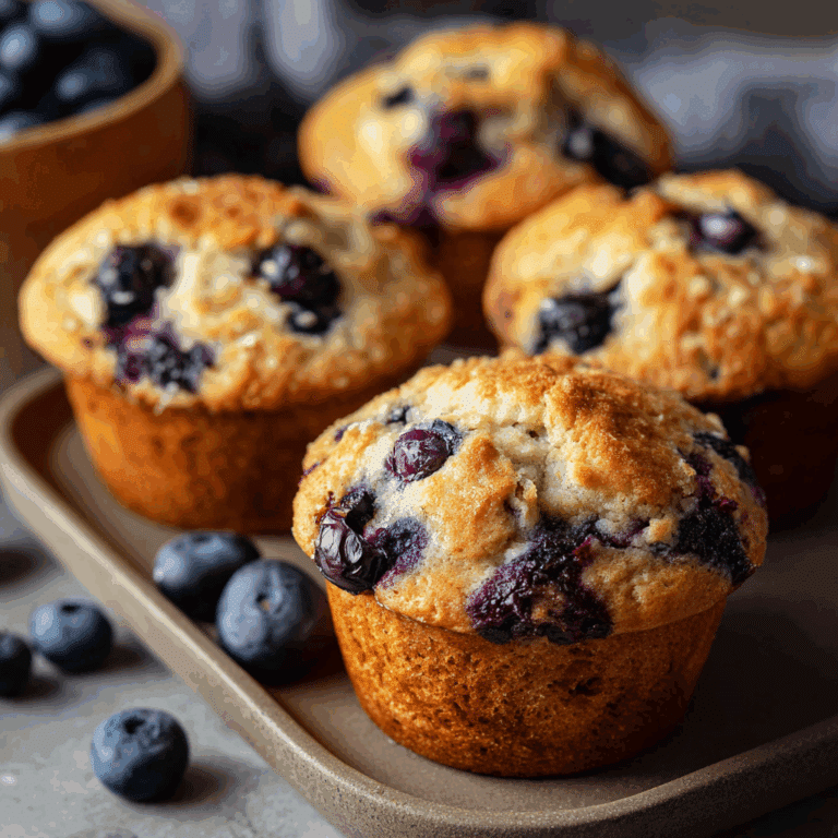 Cottage Cheese Blueberry Muffins
