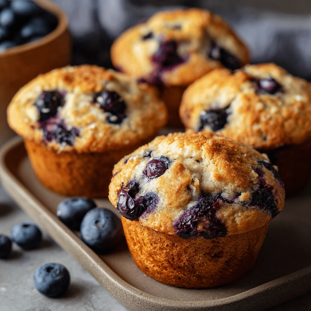Cottage Cheese Blueberry Muffins