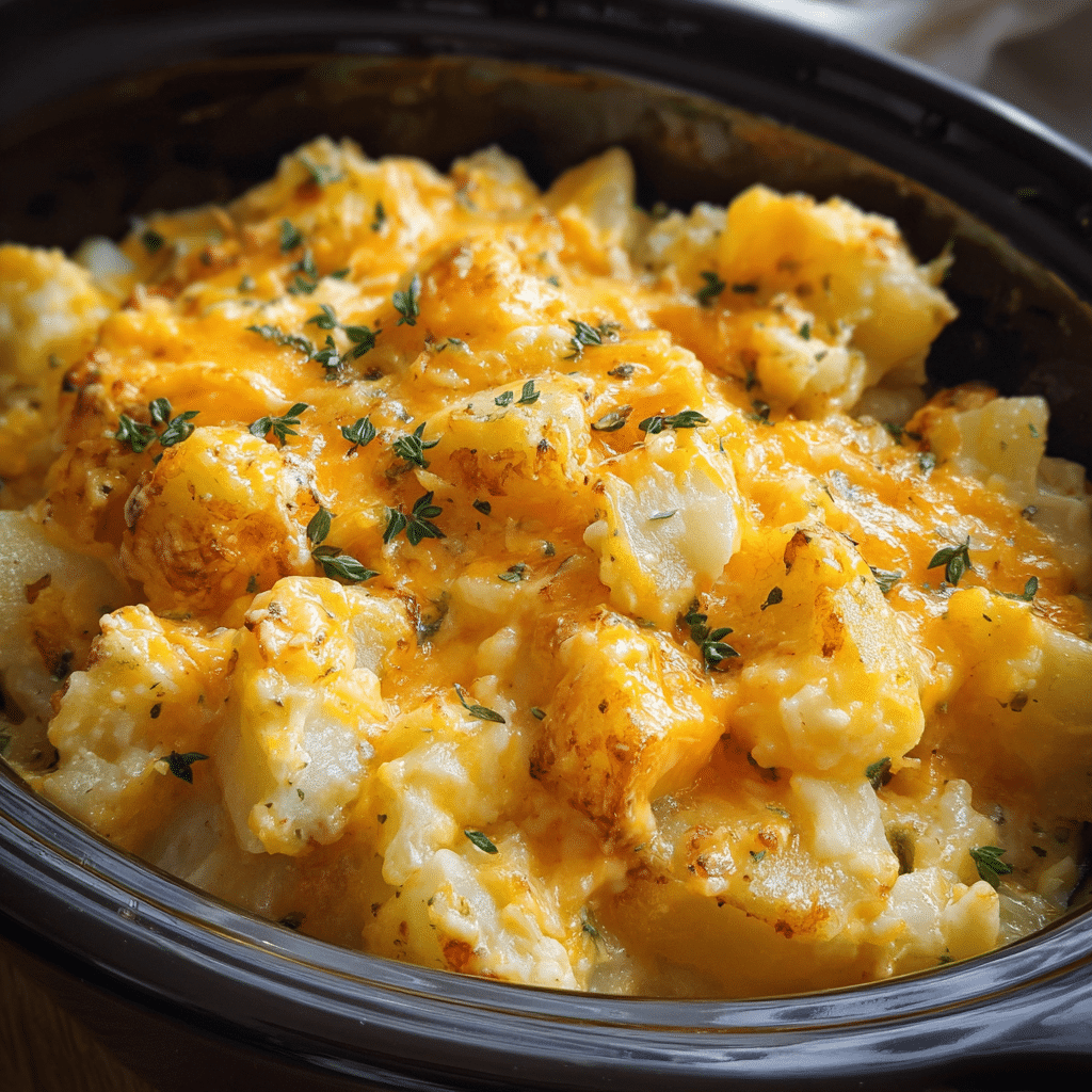 Crockpot Cheesy Potatoes
