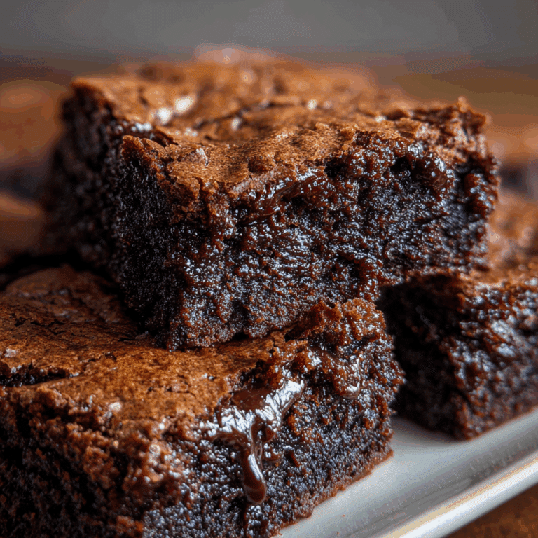 Fudgy One-Bowl Homemade Brownies