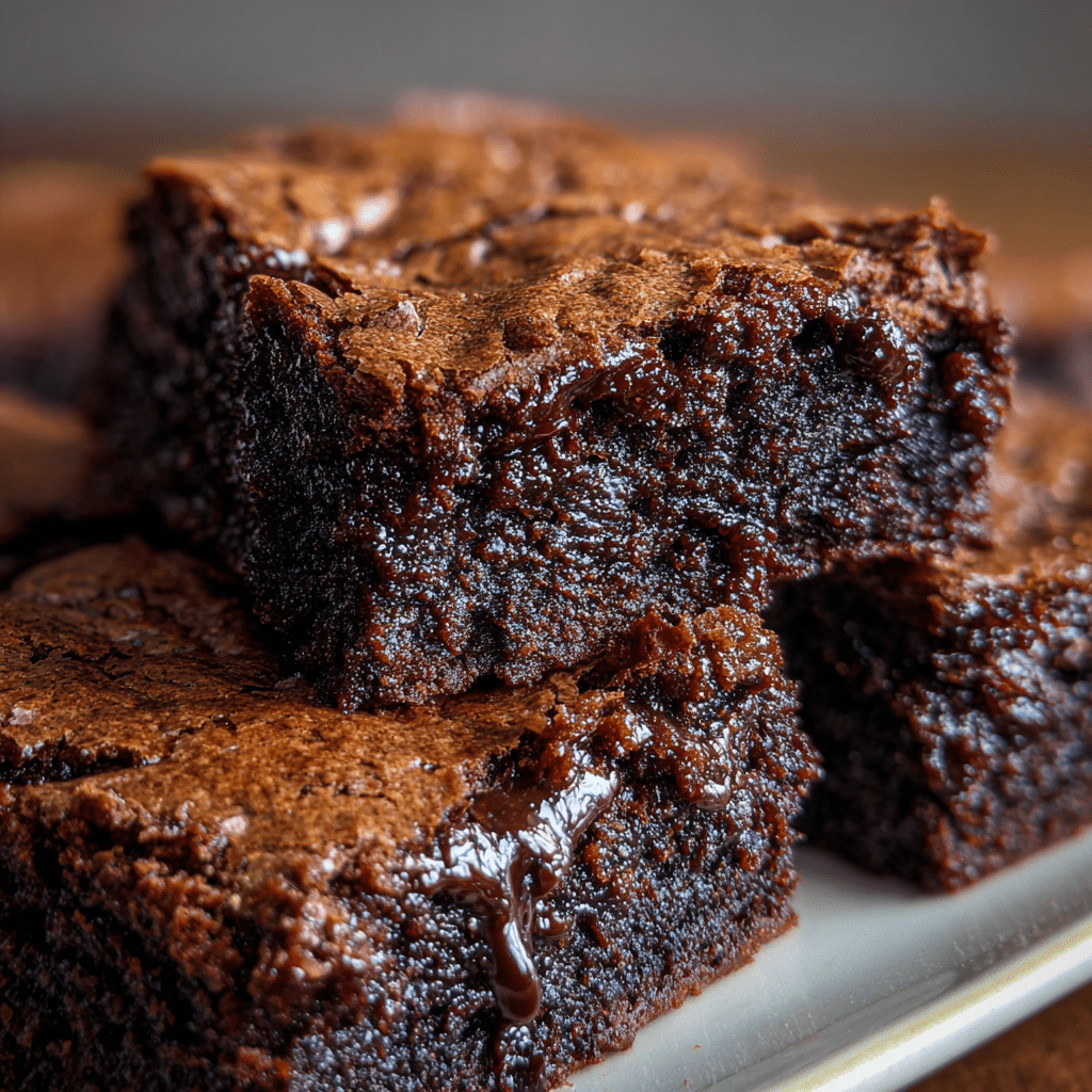 Fudgy One-Bowl Homemade Brownies