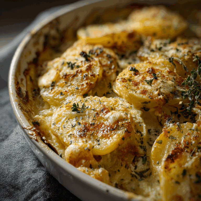 Garlic Herb Au Gratin Potatoes