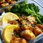 Honey Lemon Chicken Meal Prep Bowls