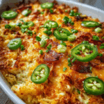 Jalapeño Popper Chicken Hash Brown Casserole