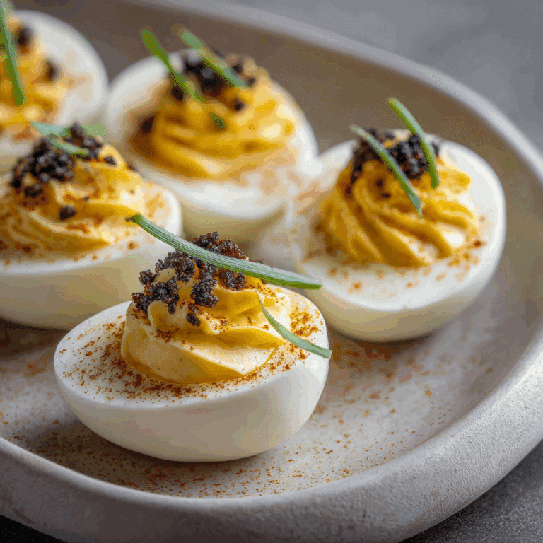 Truffle Deviled Eggs