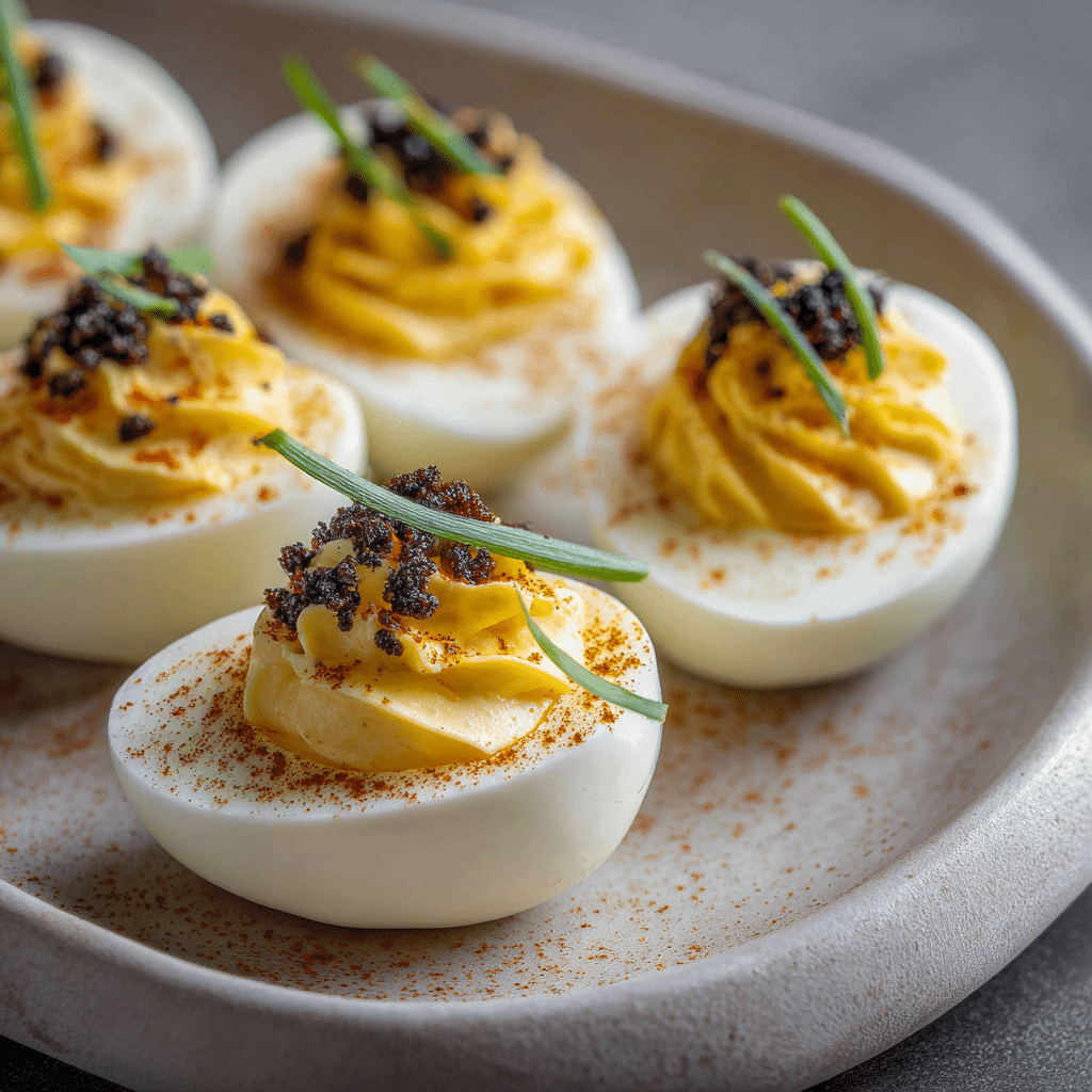 Truffle Deviled Eggs